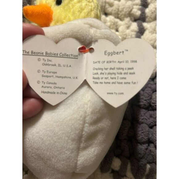 Ty Beanie Baby Eggbert the Chick Rare & Retired 1999 Collectible Plush - Picture 2 of 6